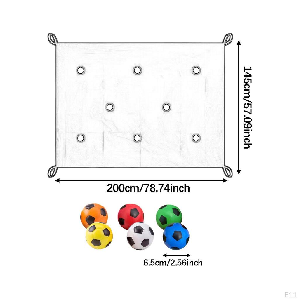 Hole Tarp Team Building Game 6 PU Balls Exercise Activities Learning Fun Games