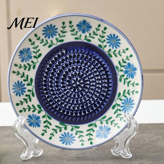 Płytka do tarcia czosnku, Ceramiczna miska do mielenia, Ręczna tarkka do imbiru i owoców, Naczynie kuchenne, Wszechstronna taca do przygotowywania, mieszania i serwowania, Nowoczesne minimalistyczne narzędzie