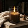 Acrylic Bullet-Shaped Remote-Controlled Flameless Candle Lamp