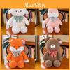 Adorable Cute Plush Teddy Bear Toy With Stylish Striped Bowtie For Companionship And Comfort