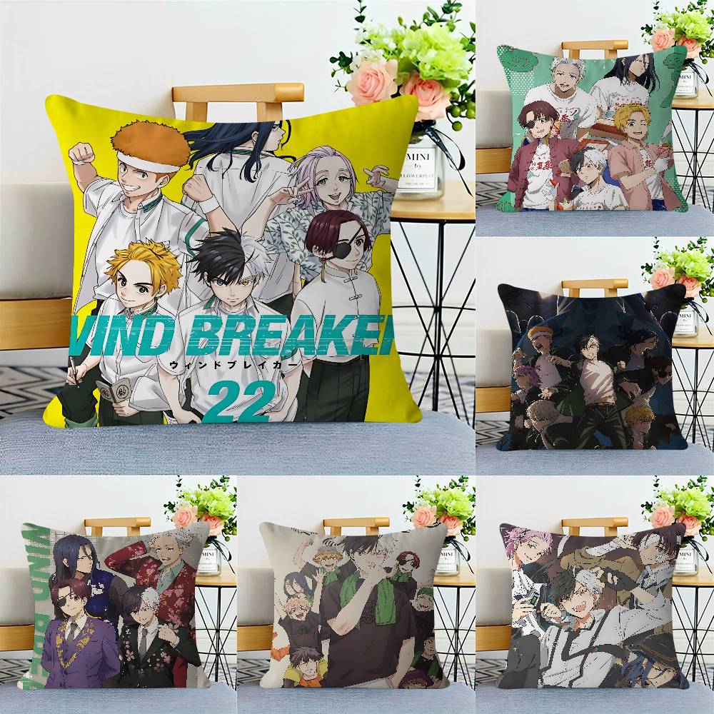 WIND Anime BREAKER Kissenbezug Dekokissen Sofa Heimdeko Hülle Kissenbezüge