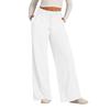Women's Pants Fashion Casual Pants Solid Color Drawstring High Waist Pants With Pockets