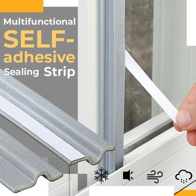 1pc 1m Self Adhesive Window Sealing Strip Weather Soundproofing Sound Insulation Anti Air Leak