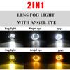 2PCS DRL For VW Golf MK6 2009 2010 2011 2012 2013 Angel Eye Fog Light Car LED Lens Fog Lamp