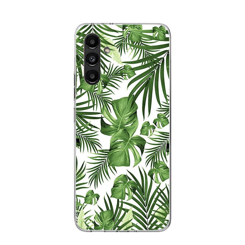 Summer Tropical Plants Green Leaf Phone Case For Samsung Galaxy A16 A26 A36 A56 A15 A14 A13 A55 A54 A53 A35 A34 A33 A25 A24 A23