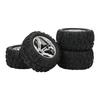 4PCS RC Rubber Tires Strong Cushioning Wear Resistant Replacement Rubber Tires for Traxxas Maxx