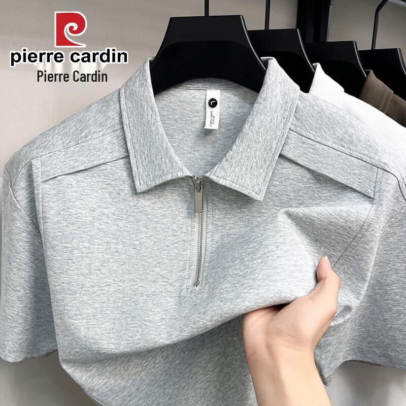 Pierre Cardin Men s Casual Zipper Polo T-Shirt 2XL