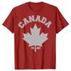Lustiges Kanada EST 1867 Ahornblatt Flagge Liebe Grafik T-Shirt Herren Damen Hip Hop Übergroßes T-Shirt 100% Baumwolle Komfort T-Shirts