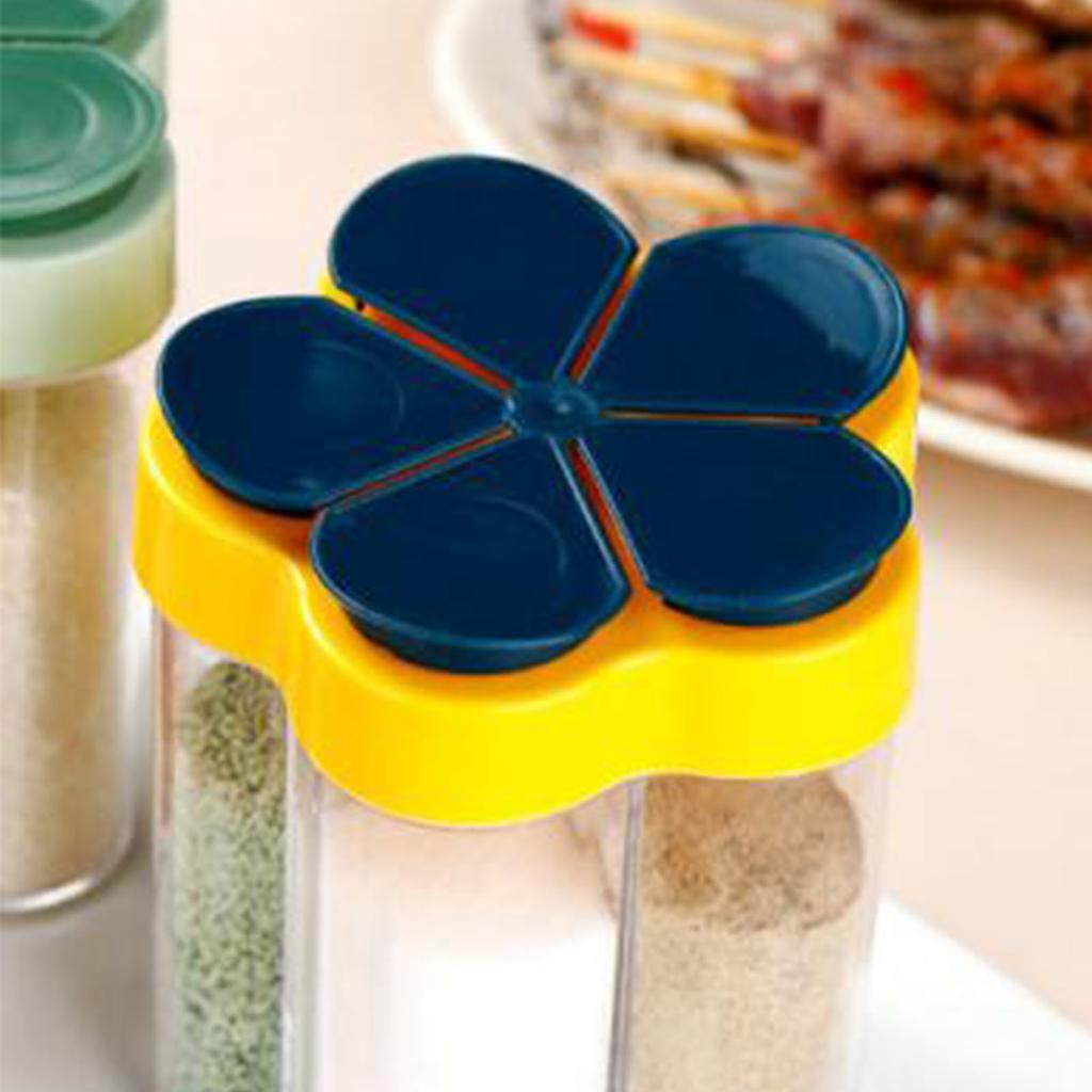 Contenitori per Spezie da Viaggio 5 in 1 Ermetici Contenitori per Condimenti da Viaggio Scatola Portatile per Condimenti da Campeggio per Barbecue Picnic