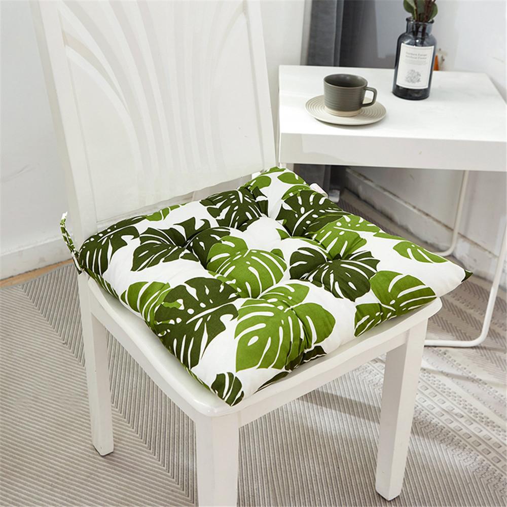 40*40cm Garden Patio Sofa Coarse Cloth Chair Seat Pads Cotton Linen Cushion Dining Cushions