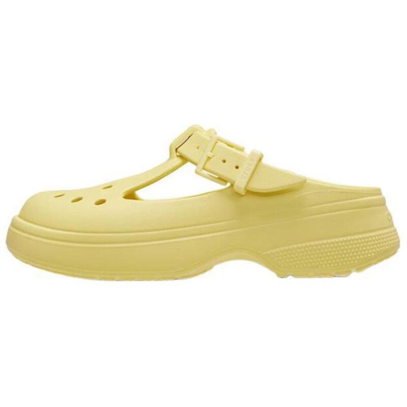 Crocs Classic Mary Jane EVA Lightweight Foot Pull Hole Shoes Women's Yellow