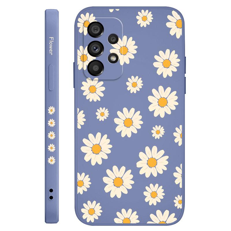 Corrugated Daisy Case For Samsung Galaxy A73 A53 A33 A23 A13 A72 A52 A52S A32 A22 A12 A71 A51 A31 A21S 4G 5G Cover