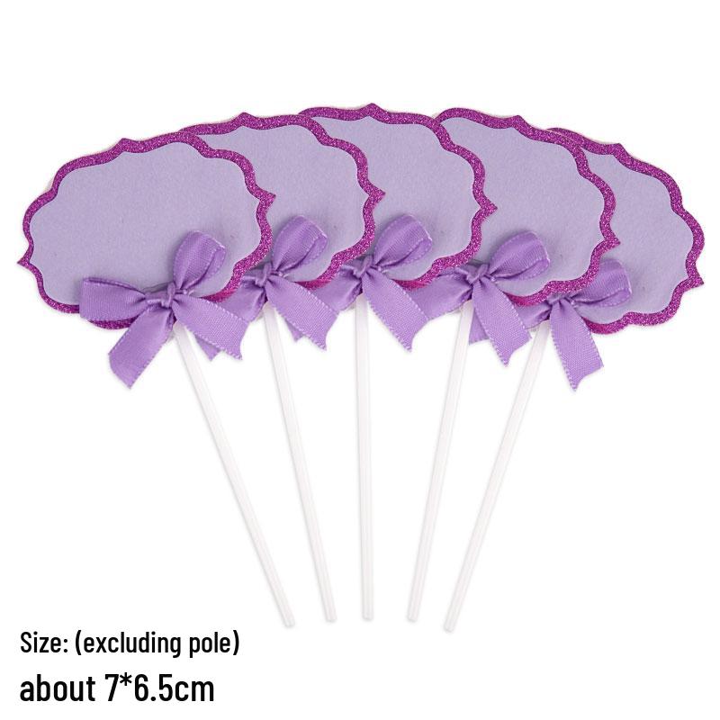 50-Piece Blank Insert Cards for Cake Decorations and Celebrations