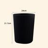 Trash Can Plastic Wastebasket Round Garbage Container Bin for Bathroom Kitchen Bedroom Home Office College Dorm