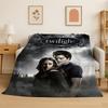 Classic Twilight Saga Edward Bella Flannel Blanket Soft Warm Throw Blanket for Bedroom Living Room Bed Travel Camping Picnic