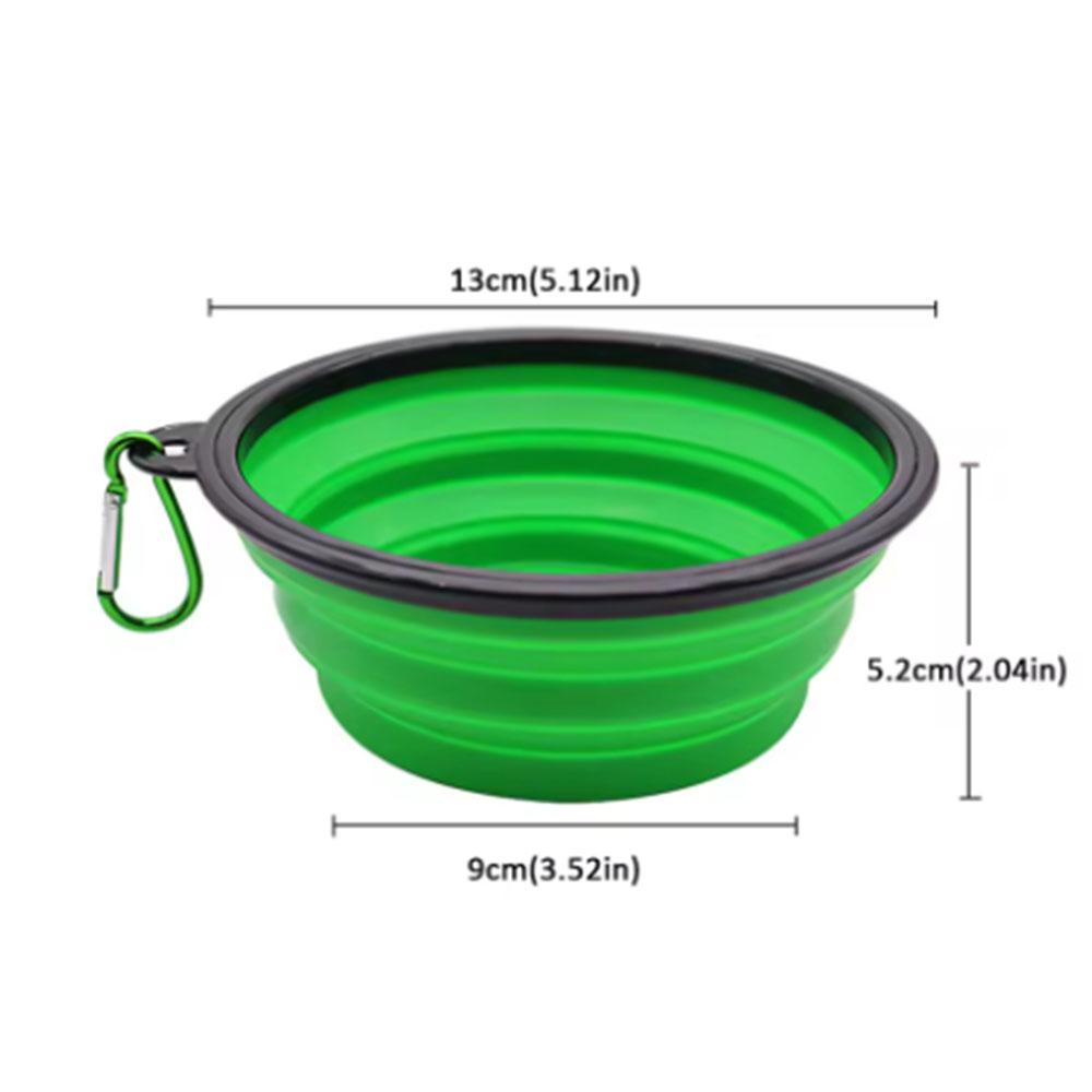 S 350Ml Collapsible Dog Pet Folding Silicone Bowl Outdoor Travel Portable Puppy Food Container Feeder Dish Bowl