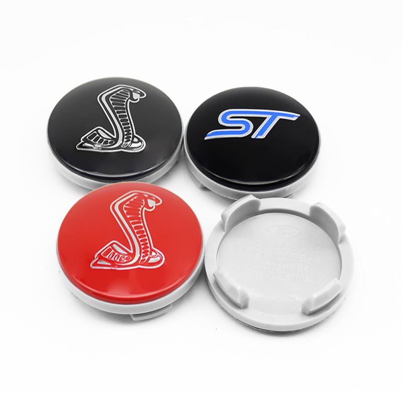 4pcs 3D 54mm Car Emblem Wheel Hub Center Cap Badge Covers for Ford C-Max Mustang ST Focus mk4 Ranger 2 Styling Auto Accessories
