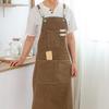 Vintage Washed Cotton Apron Cafe Kitchen Apron