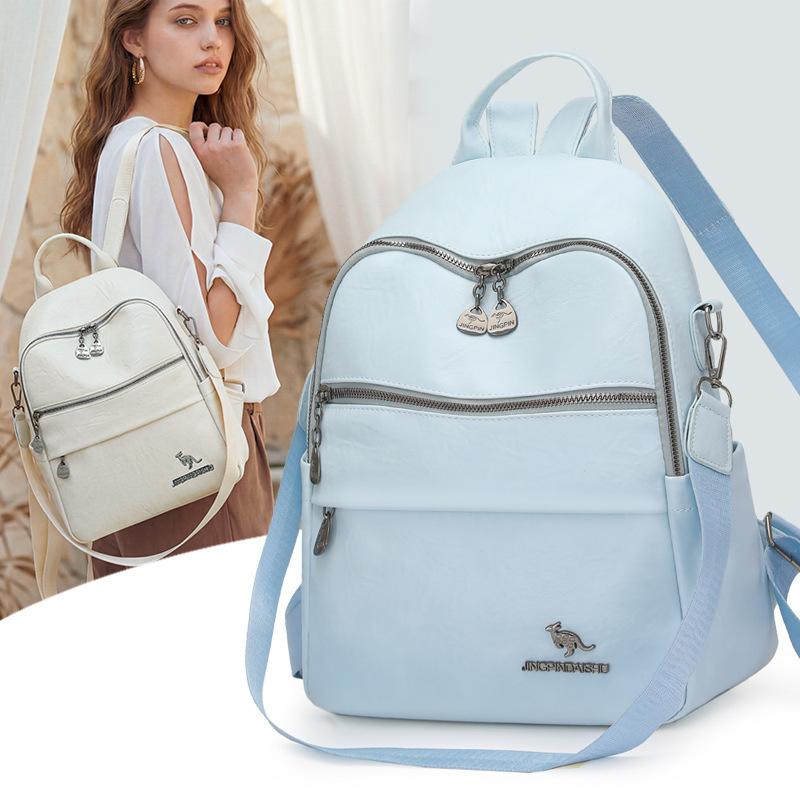 Schoolbag Backpack Women's 1011 New Versatile Travel Fashion Casual Women's Bag Large Capacity Backpack Student School Bag