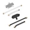 Servo Mount Steering Links Set Aluminum Alloy RC Car Steering Servo Mount Upgrade Parts for HOBBYPLU