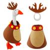 Weather Resistant Christmas Geese Outdoor Decoration For Porch Garden Patios Holiday Thanksgiving Accessory