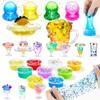 La Gacela Slime 25 Pieces Ultra Light 24 Fishbowl Fruit Foam Handmade Stress DIY Elementary School Christmas Slime Kit Kit, Clay, Clay, Bottles,