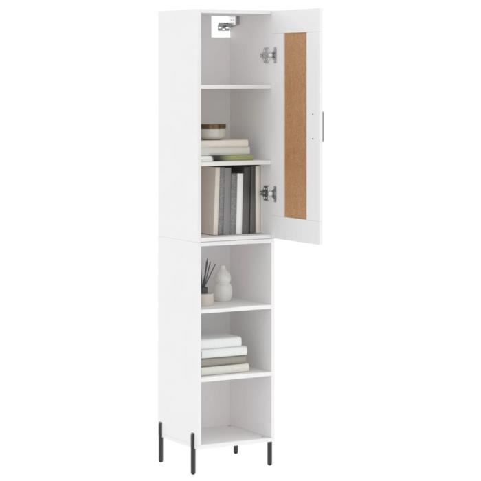 VidaXL Highboard White 34.5x34x180 Cm Engineered Wood 3200329
