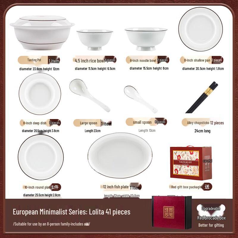 Morde Lanka Lolita 28-Piece Ceramic Dinnerware Set