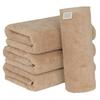 Towel Laboratory Bath Sand Set of JapanTechnology [Volume Rich] #003 Towels, Beige, 4, Hotel-Quality, Thick, Fluffy, High-Breathability, High-Density