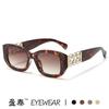 Baroque Fashion Square Sunglasses Women Uv400 Sun Glasses For Party And Street Style