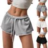 Damen lässige Shorts mit Kordelzug Taille, lockere Passform, leichter weicher Stoff, bequemes Design für den täglichen Gebrauch
