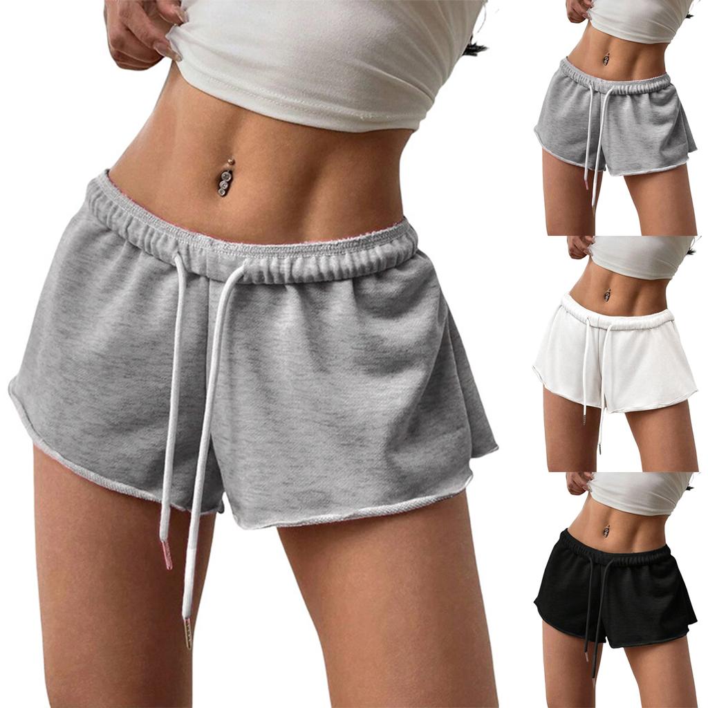Women's Casual, Loose, -color, Pocketless Shorts