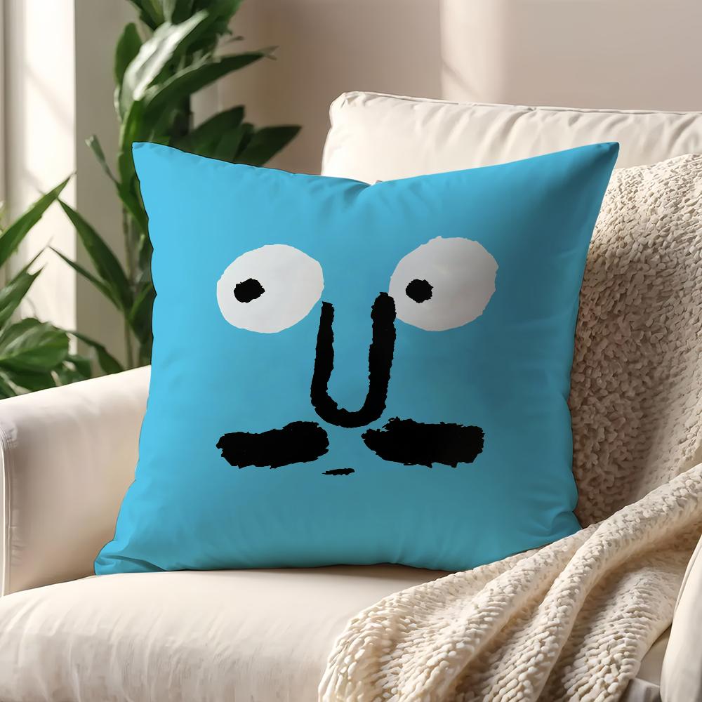 Art J-Jean J-Jullien Cute Cushion Cover Pillow Sofa Printing Decoration Room Home Office Coffee Shop Car Nordic Simplicity