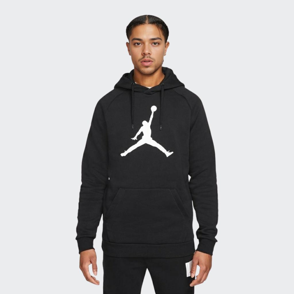Jordan Fleece Hoodie With Logo Men Hoodies Black DA6801-010