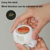 Small Fan Whirlwind Portable Buckle Mini Waist Hanging Handheld Clip Fan Mini Bladeless Electric Fan  For Outdoor Use