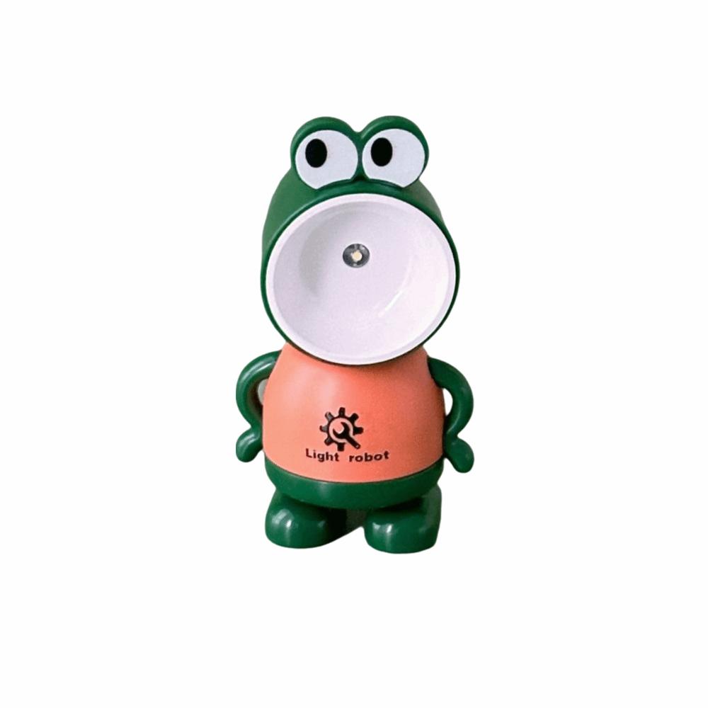 Mini LED Miniature Desk Lamp Cute Frog Night Light Small Doll Standing Figure  Children's Birthday