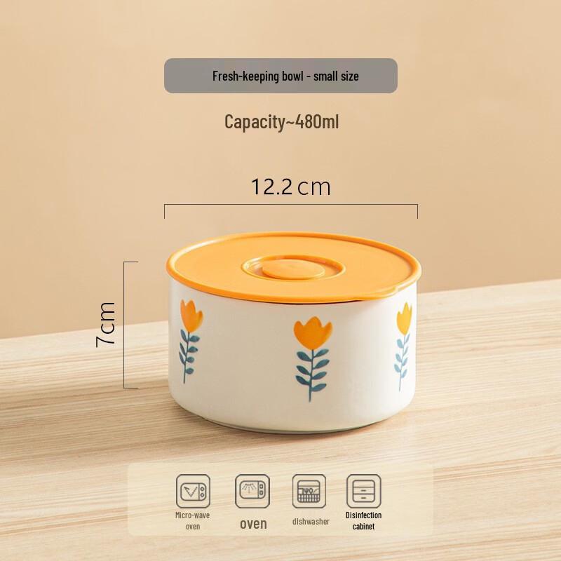 Deou Xingguang Microwave Safe Ceramic Food Storage Bowls with Lids
