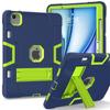 iPad 10th Gen 2022 Silicone Case with Stand, Drop-proof, Color Block Design, Full Coverage for iPad A16 11th Gen