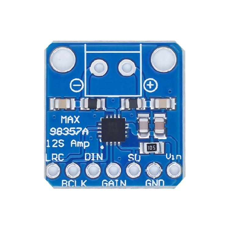 MAX98357A Miniature Auditory Amplifier Module Amplifier Board with Bridge Tied Load Output 5V Enhances Sound