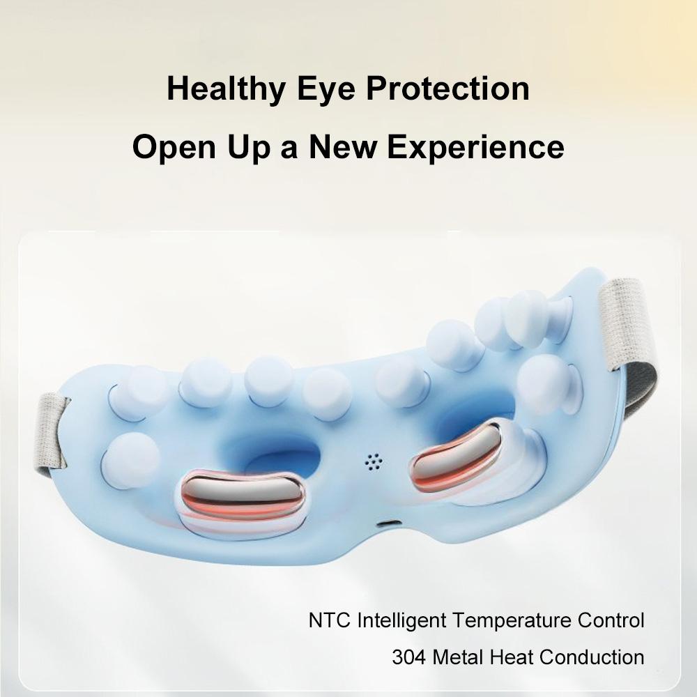 Eye Massager with Heat Vibration Relieve Fatigue Improve Sleeping Smart Eye Mask Wireless Connection Music Office Eye Relaxation