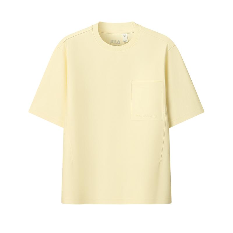 FILA Milano Series Simple Fashion Casual Short Sleeve T-Shirt Men tops F11M625128FBG M