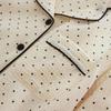 2026 Spring and Autumn New Women's Pajama Set 100%cotton Crepe Long-sleeved Trousers Two-piece Polka Dot Cute Home Wear Thin Set