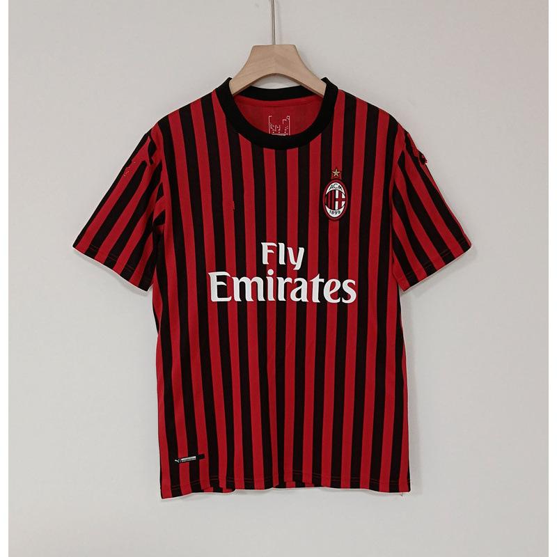 AC retro tricou clasic nostalgic replică tricou de fotbal Kaka Maldini cu mânecă scurtă top uniformă de antrenament