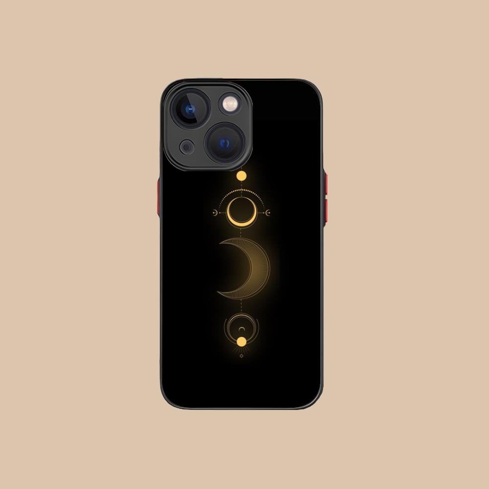 Sun Moon Mobile Cell Phone Case for iPhone 17 16 15 14 13 12 11 X XR XS 8 7 Air Pro Max Plus Mini Colorful Silicone Cover Luxury