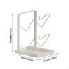 Cutting Board Holder Utensils Cover Rack Multifunctional with Tray Pot Lid for Countertop