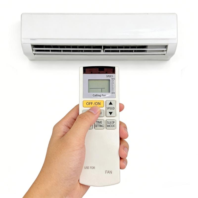 Ersatz-Ventilator-Fernbedienung aus Kunststoff, einfache Installation für Zuhause/Büro