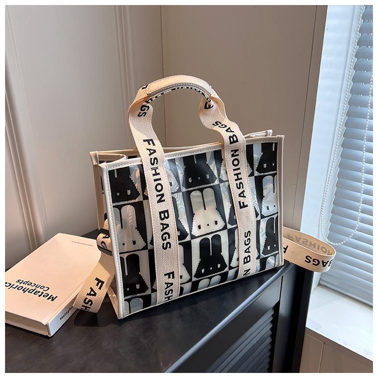 New Spring Popular PVC Tote Bag, Portable Shoulder Bag, Large-capacity Mother and Child Bag, Commuter Women's Bag