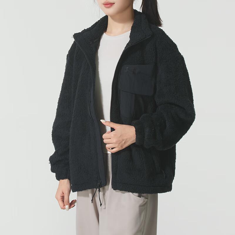 Under Armour Sports Running Fitness Training Warm Comfortable Casual Fleece Jacket Women Jacket 1389365-001