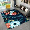 3D Nordic Luxury Flower Rose Area Rug Large,Carpet Rug for Home Living Room Bedroom Sofa Doormat Decor,Kids Non-slip Floor Mats