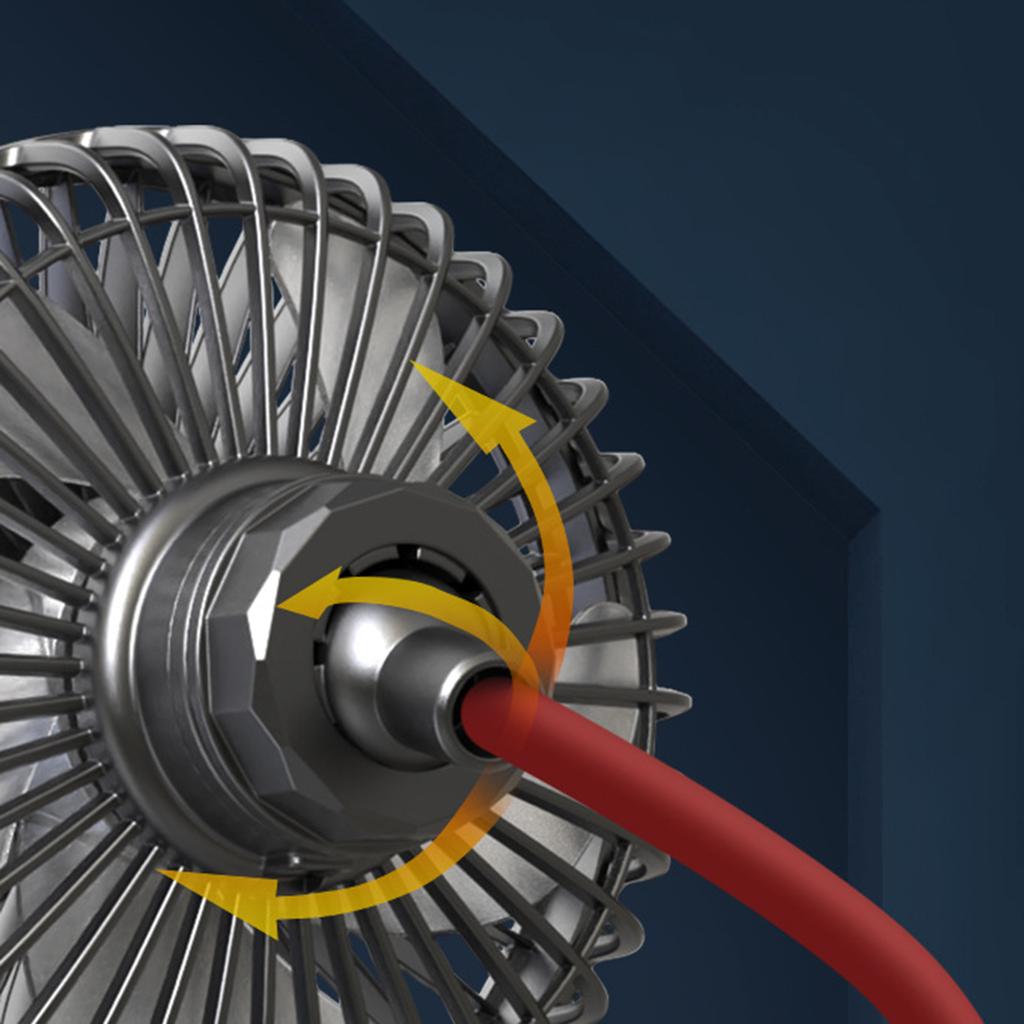 Bilsetevifte USB bilvifte 3 gir justerbar kjølevifte for kjøretøy Kontorluftsirkulatorvifte Bærbar ventilasjonsvifte